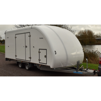 Woodford RL 6000 - Lukket trailer - 3.500 kg - Smal model - 3 aksler